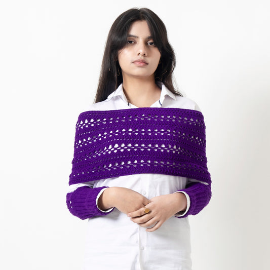 Crochet Sleeves Sweater