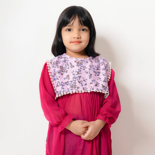 Chiffon Frock With Sort Kurti