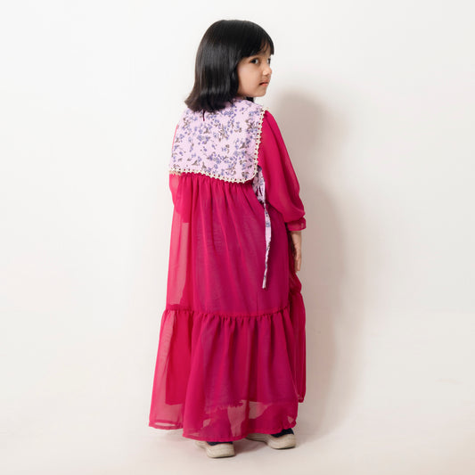 Chiffon Frock With Sort Kurti