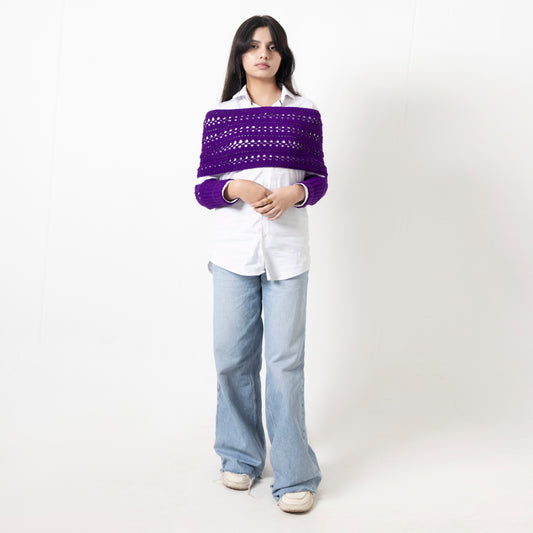 Crochet Sleeves Sweater