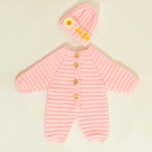 Newborn romper with cap