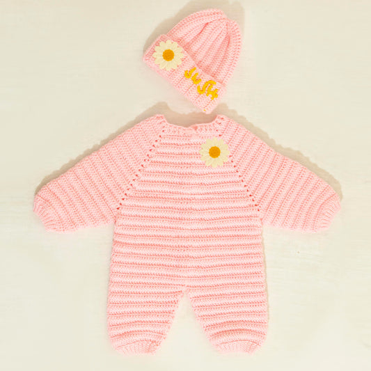 Newborn romper with cap
