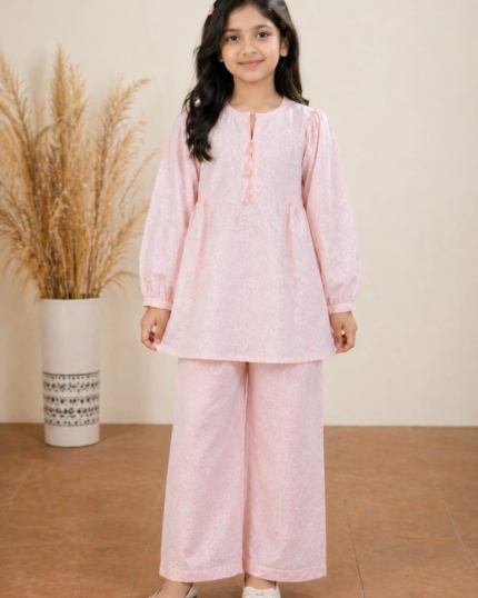 Pink Girls 2 Piece Co-Ord Set | Kids Summer Outfit